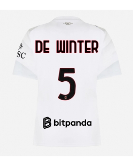 AC Milan Koni De Winter #5 Maglia Gara Trasferta Repliche 2026-27 Donna Maniche Corte AC Milan Koni De Winter #5 Maglia Gara Trasferta Repliche 2026-27 Donna Maniche Corte